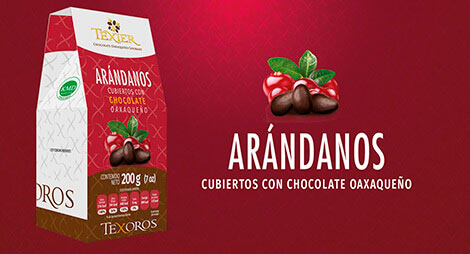Imagen miniatura de Arándanos cubiertos con Chocolate oaxaqueño Texier