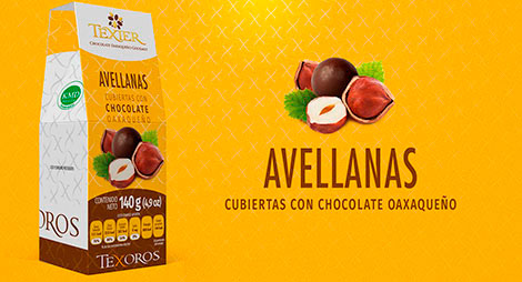 Imagen miniatura de Avellanas cubiertas con Chocolate oaxaqueño Texier