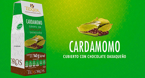 Imagen miniatura de Cardamomo cubierto con Chocolate oaxaqueño Texier